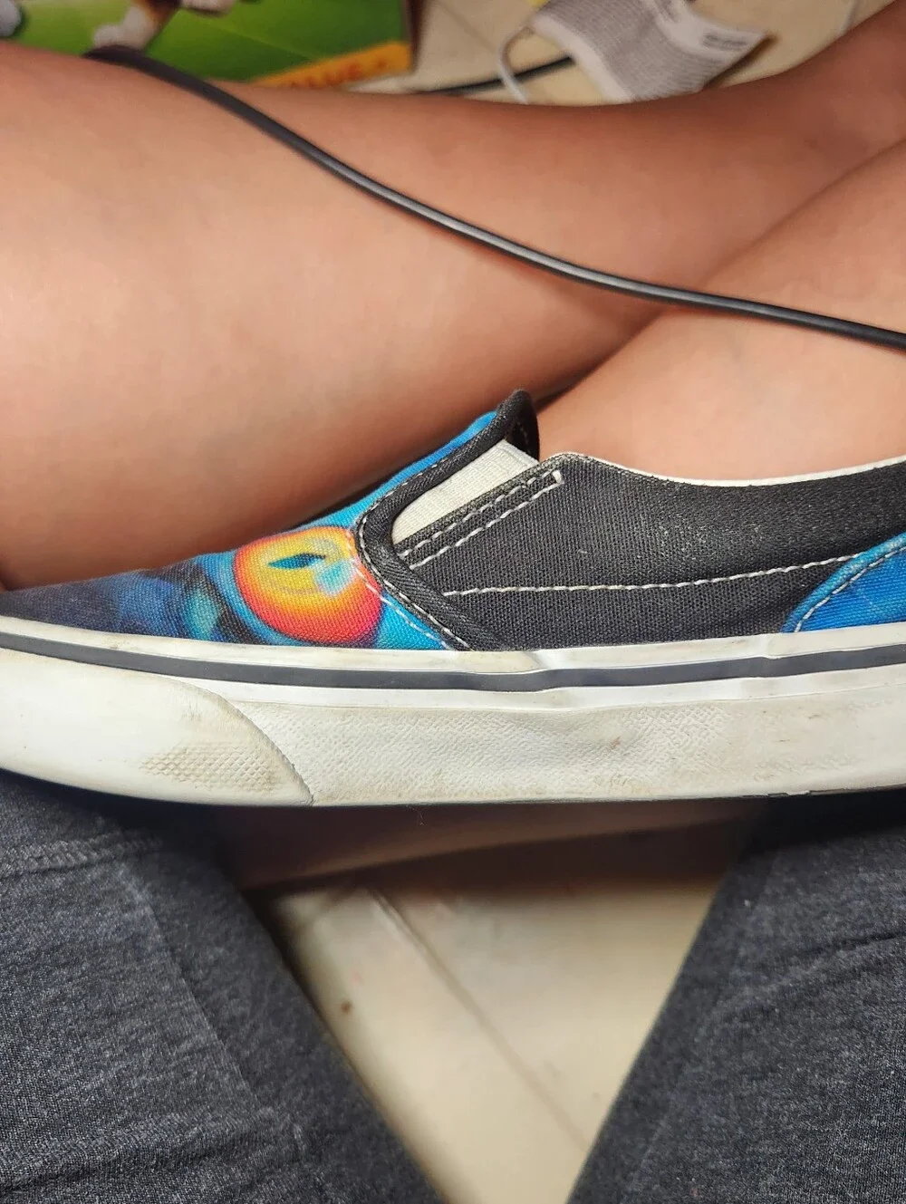 VANS - KPOP DEMON HUNTERS DERPY TIGER Kids Slip-On Sneakers